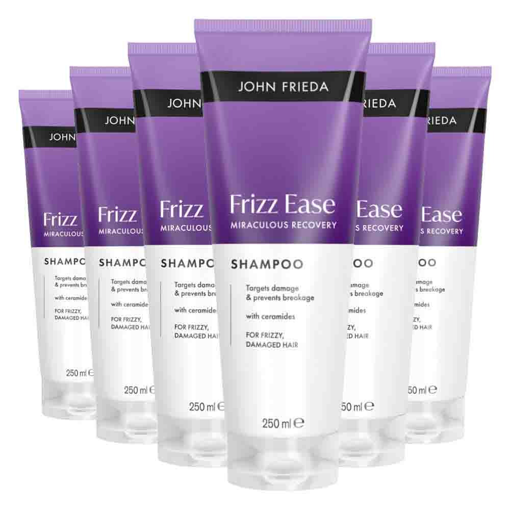 6x John Frieda Frizz Ease Shampoo 250 ml