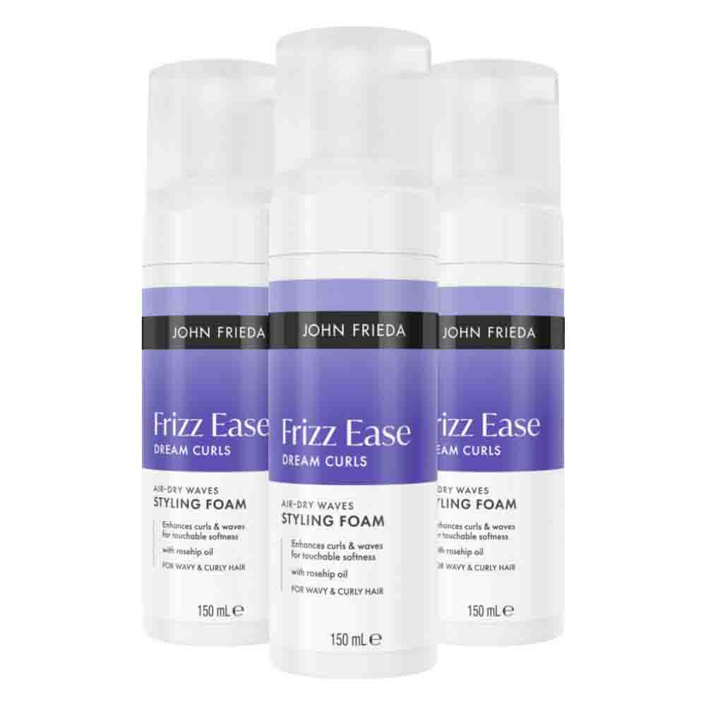 3x John Frieda Frizz Ease Dream Curls Mousse 150 ml