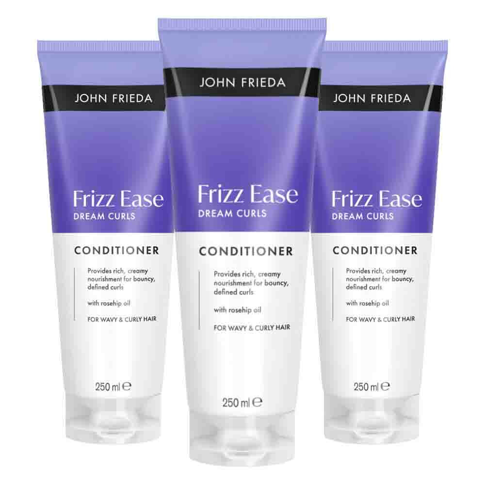 3x John Frieda Frizz Ease Dream Curls Conditioner 250 ml