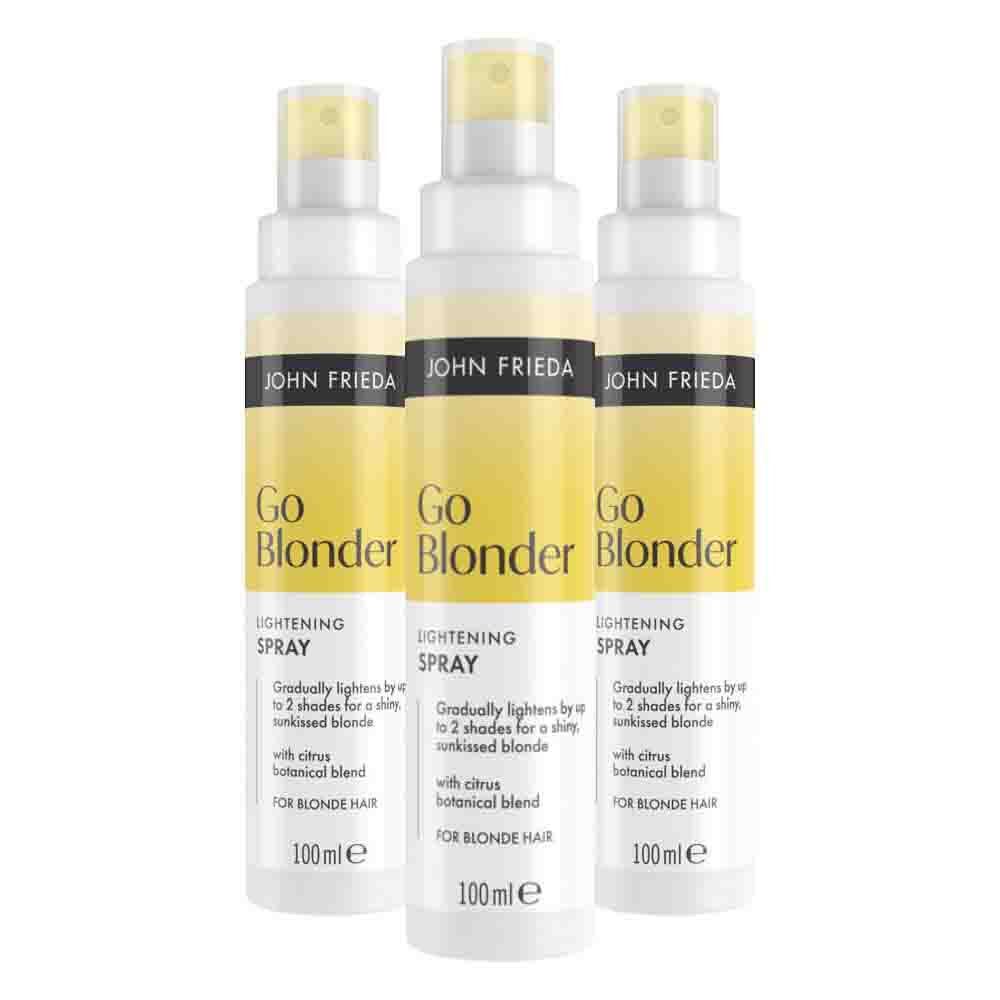 3x John Frieda Go Blonder Lightening Haarspray 100 ml