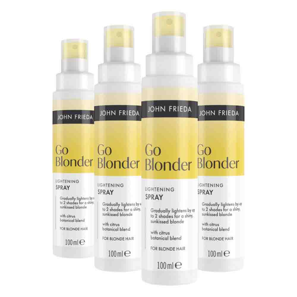 4x John Frieda Go Blonder Lightening Haarspray 100 ml