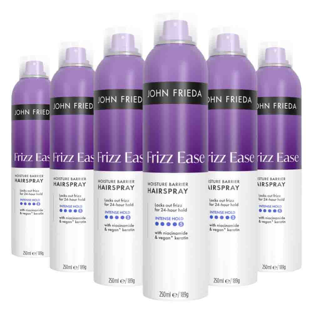 6x John Frieda Frizz Ease Moisture Barrier Hairspray 250 ml