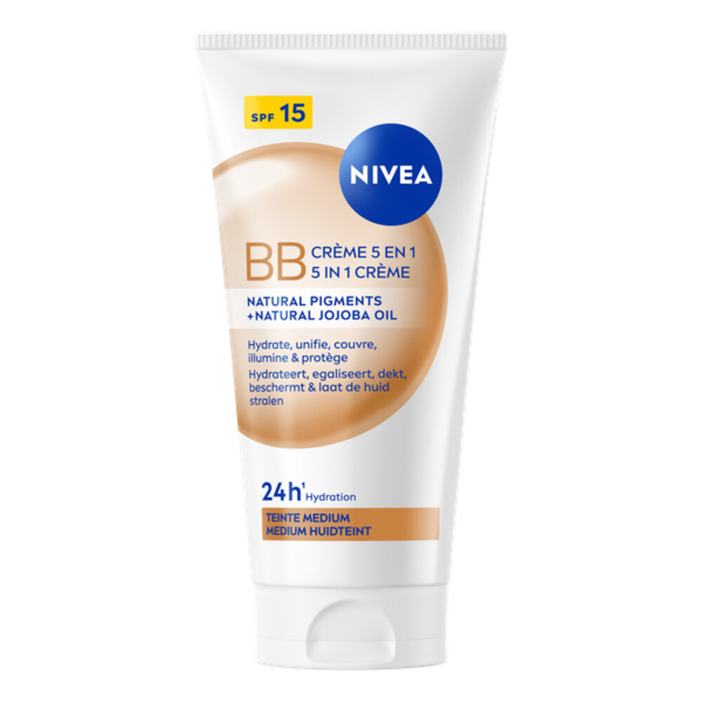 NIVEA BB Crème SPF15 5-In-1 Medium Huidtint 50 ml