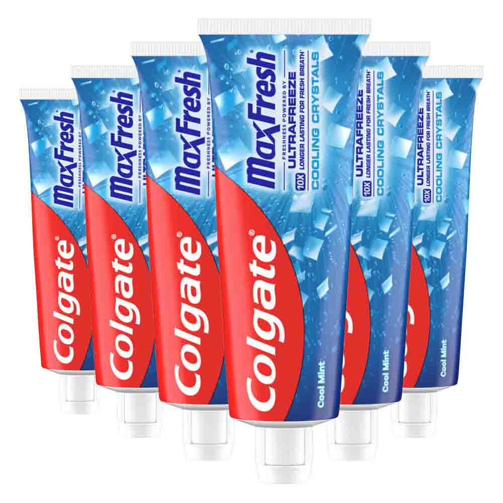 6x Colgate Tandpasta Max Fresh Cooling Crystals 75 ml