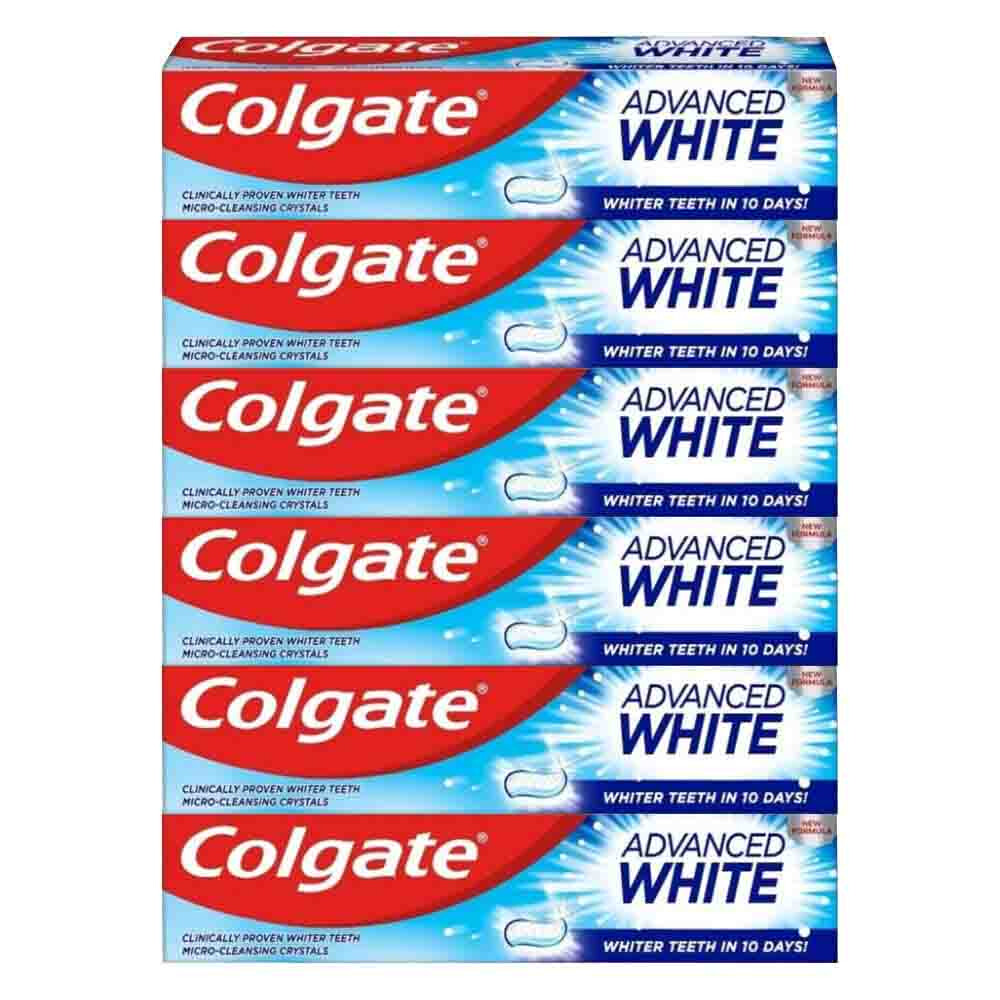 6x Colgate Tandpasta Advanced White 100 ml