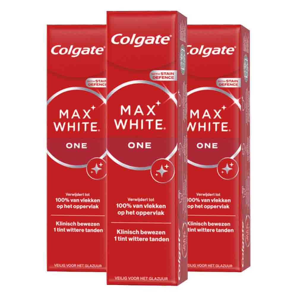 3x Colgate Tandpasta Max White One 75 ml