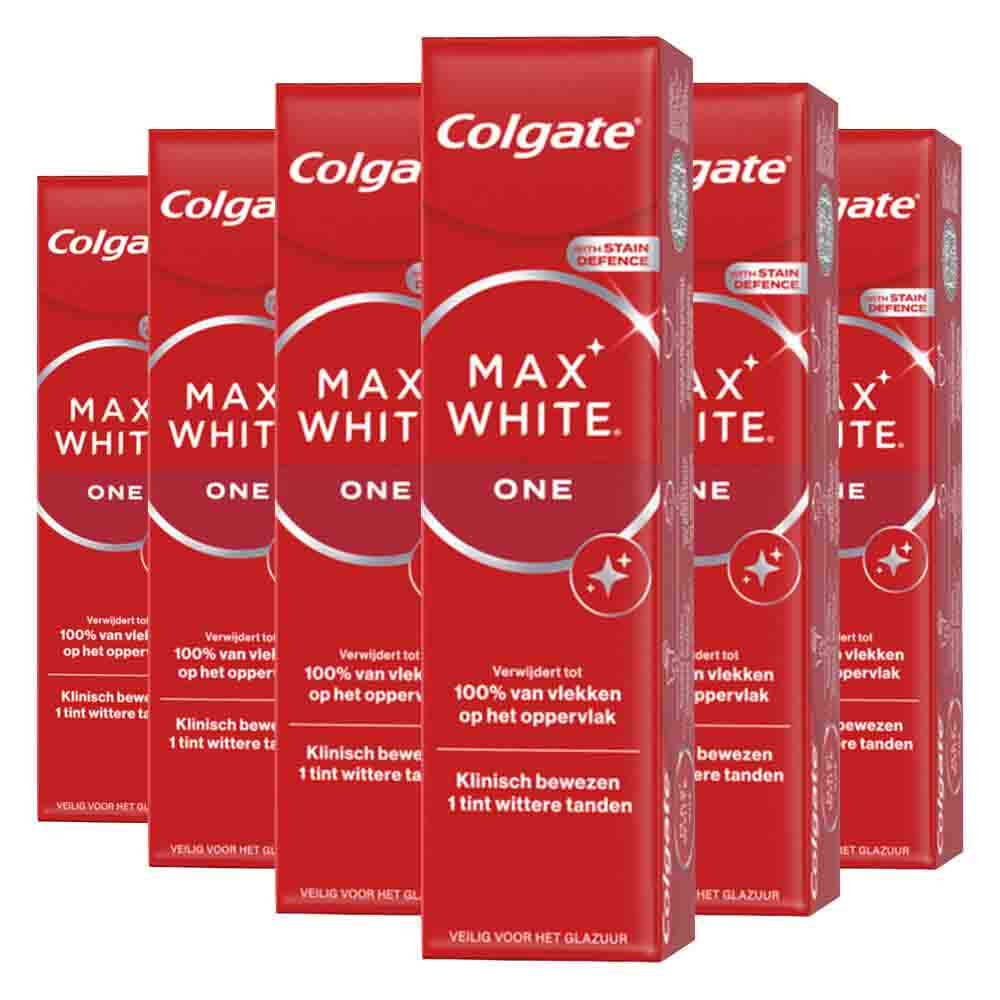 6x Colgate Tandpasta Max White One 75 ml