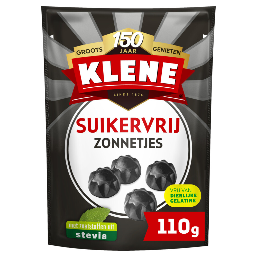 6x Klene Zoete Zonnetjes Suikervrij 110 gr