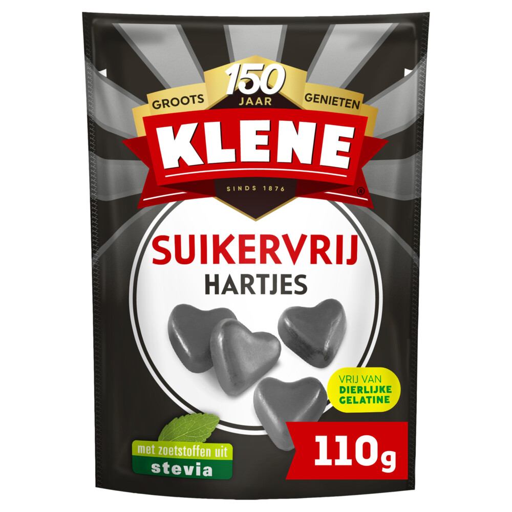 6x Klene Zoethouten Hartjes Suikervrij 110 gr