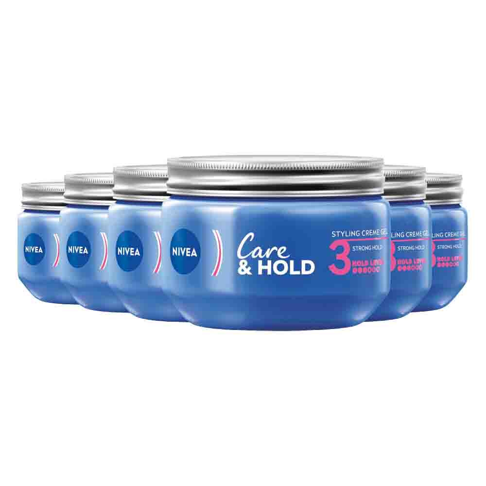 6x NIVEA Crème Gel Care & Hold 3 150 ml
