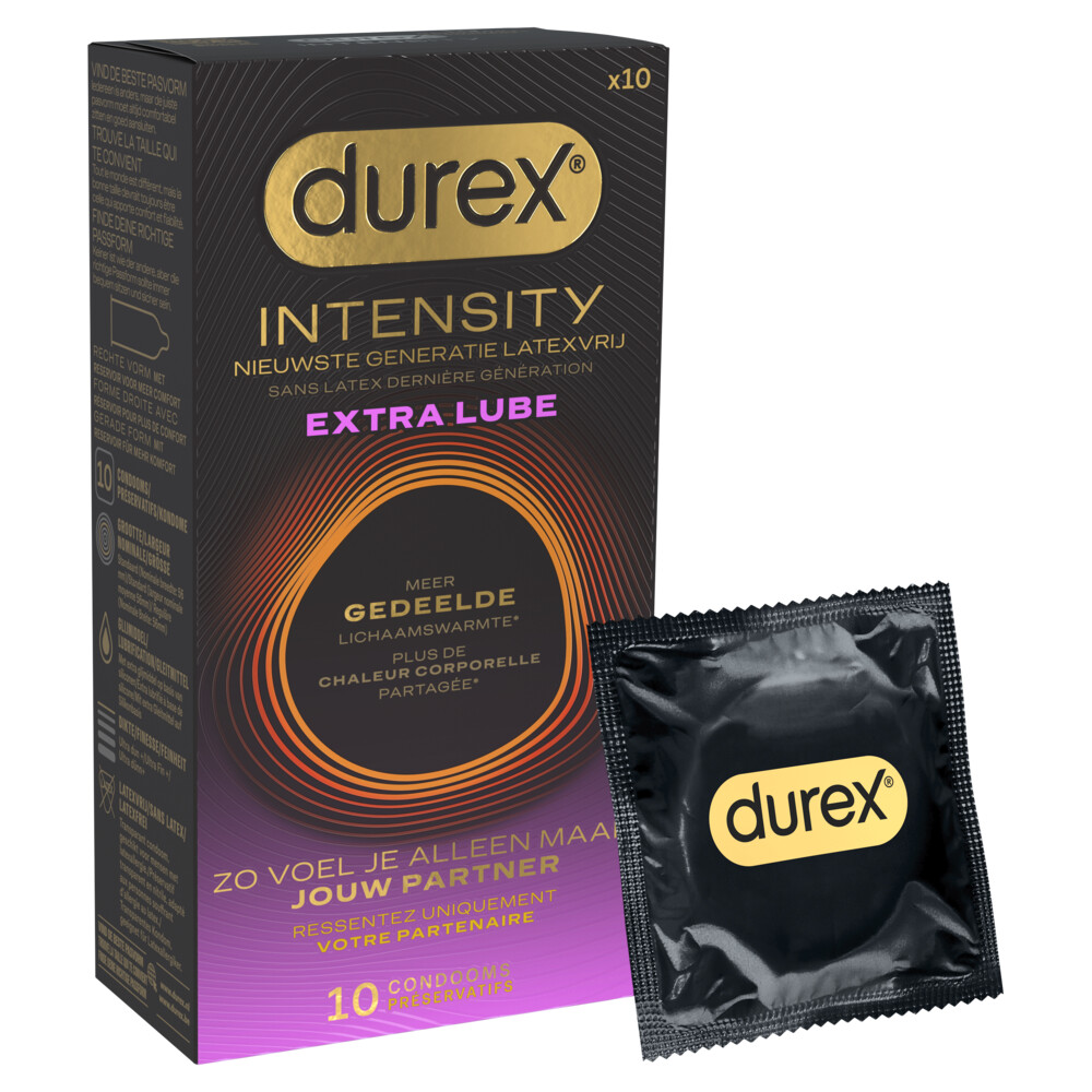 3x Durex Condooms Intensity Extra Lube 10 stuks