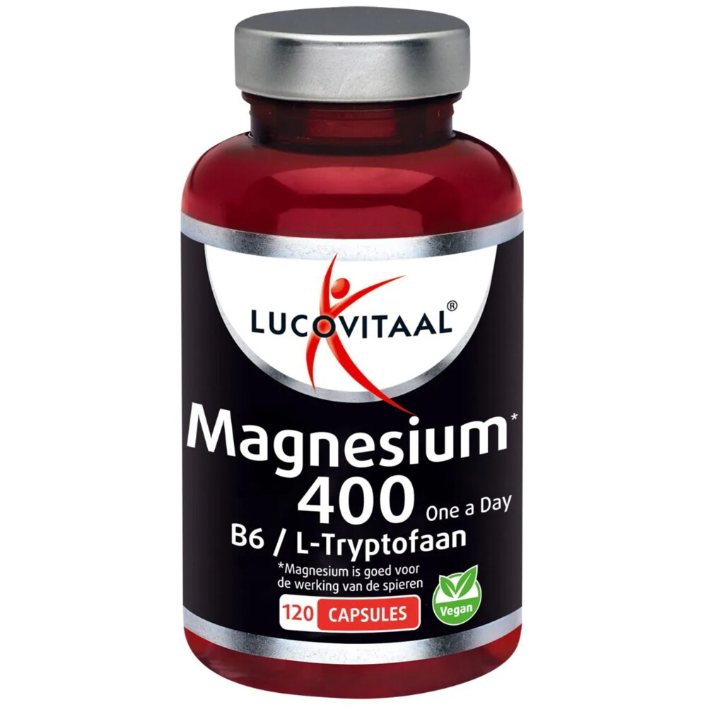 Lucovitaal Magnesium 400 met Vitamine B6 & L-tryptofaan 120 capsules
