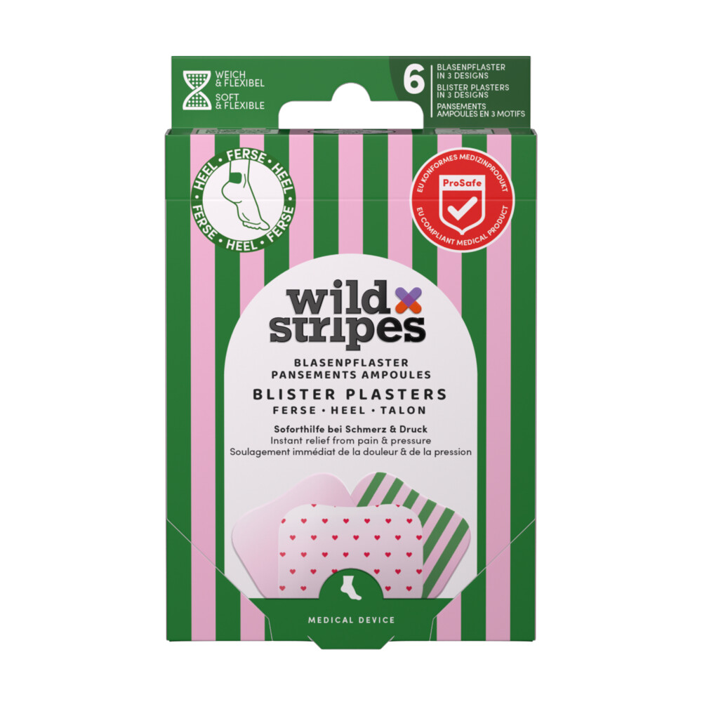 Wild Stripes Blarenpleister Rosy Stripes (Hiel) 6 stuks