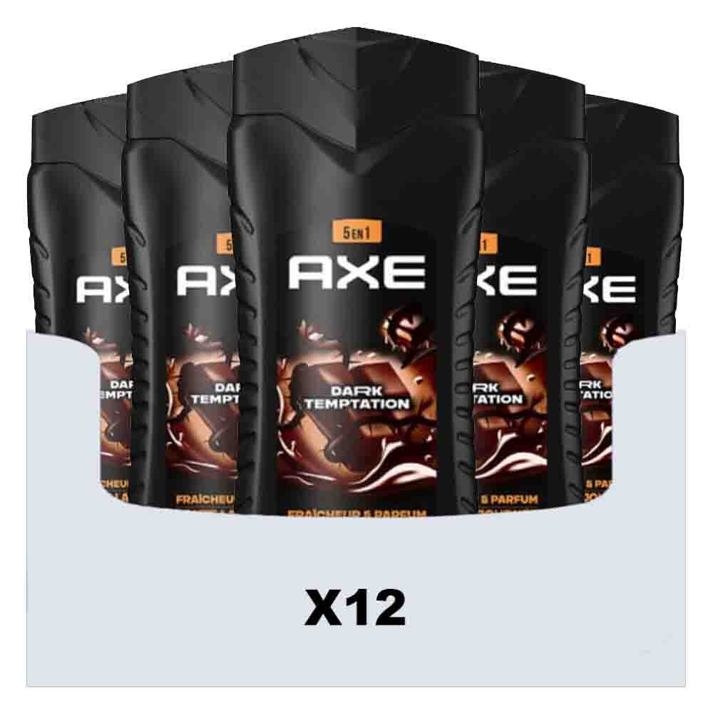 12x Axe 5-in-1 Shampoo & Shower Gel Dark Temptation 400 ml