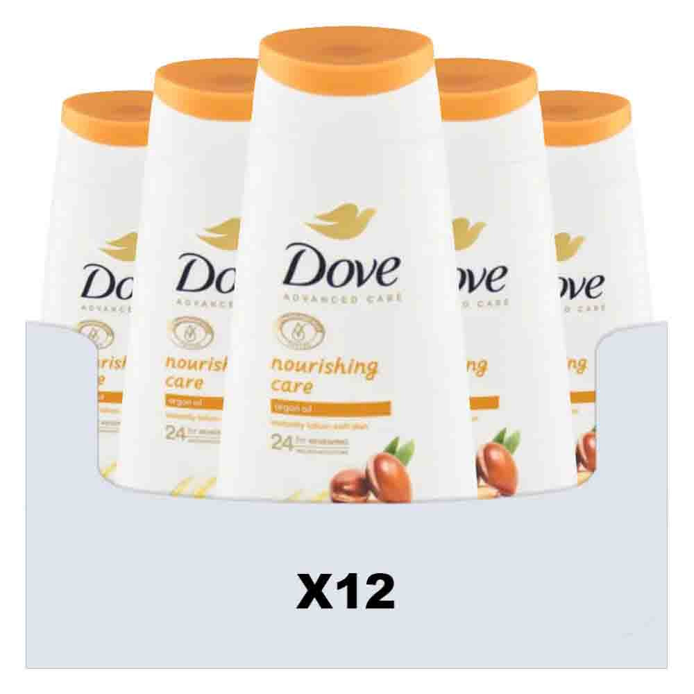 12x Dove Shower Gel Advanced Care Nourishing Care 225 ml