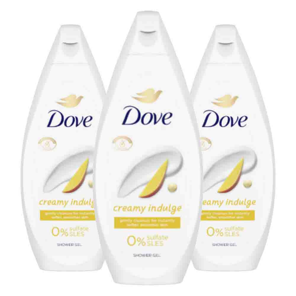 3x Dove Shower Gel Creamy Indulge 250 ml