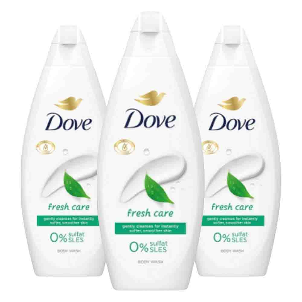 3x Dove Shower Gel Fresh Care 250 ml