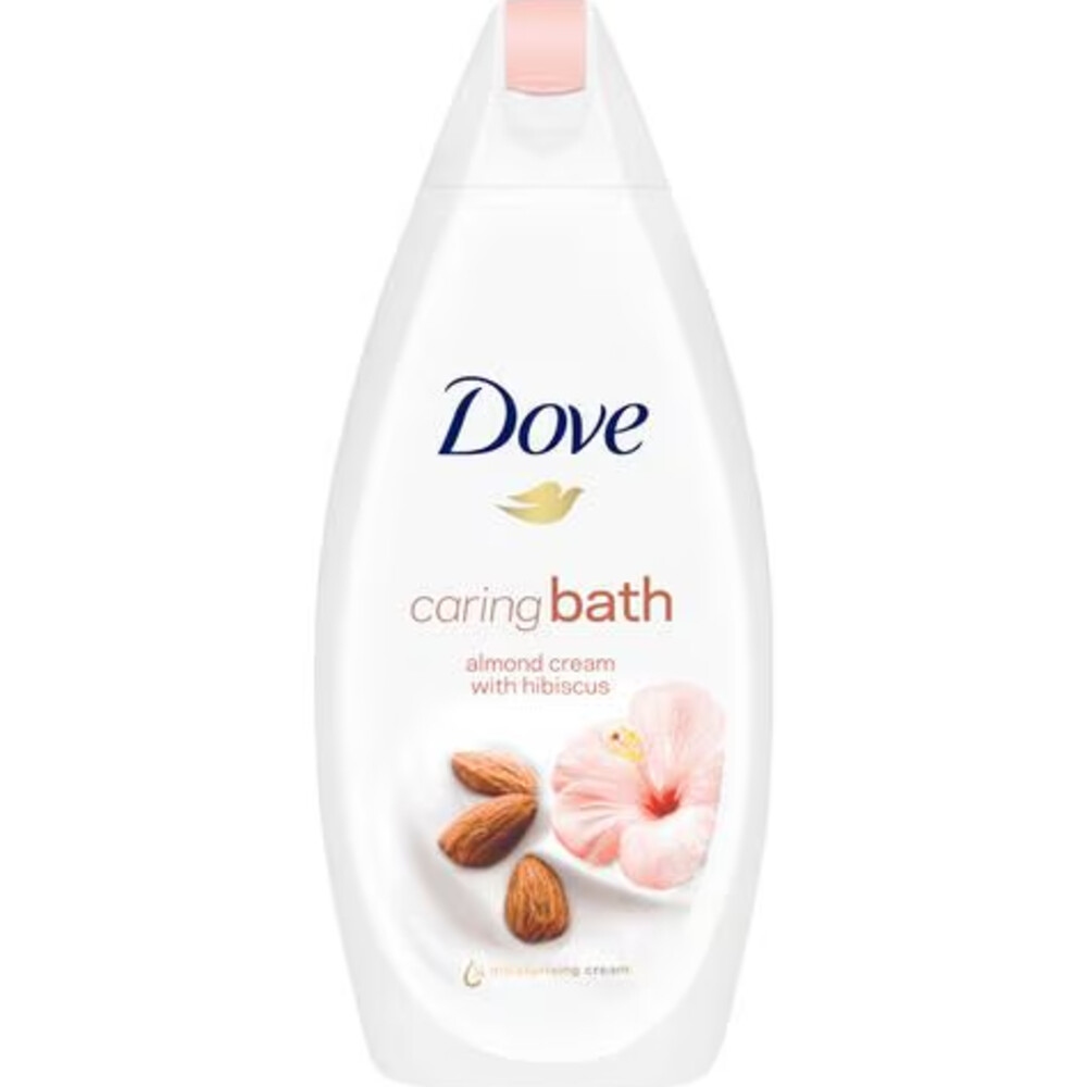 2+2 gratis: Dove Badcrème Amandelmelk & Hibiscus 450 ml