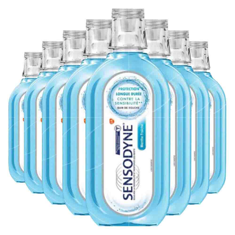 8x Sensodyne Mondwater Cool Mint 500 ml