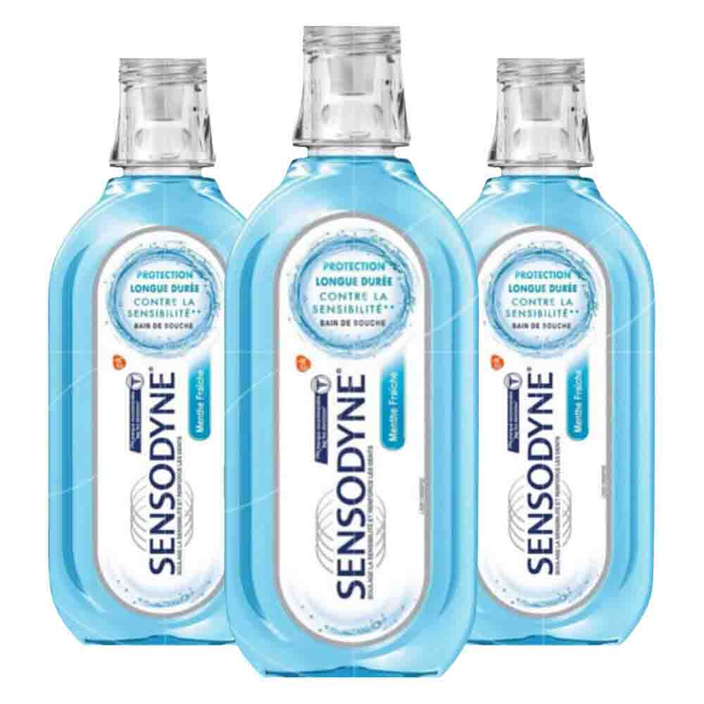 3x Sensodyne Mondwater Cool Mint 500 ml