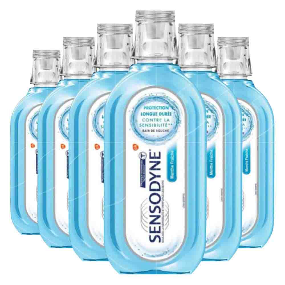 6x Sensodyne Mondwater Cool Mint 500 ml