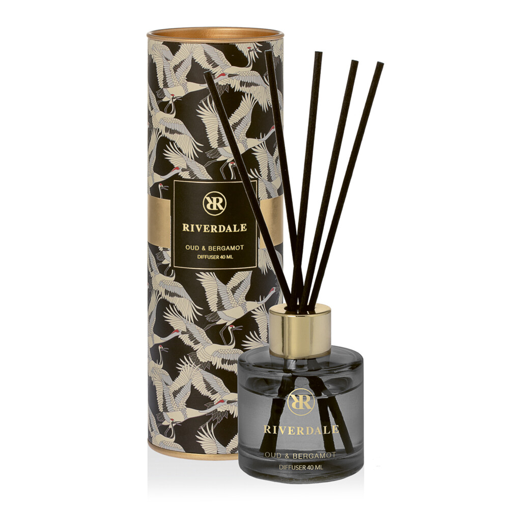 Riverdale Geurstokjes Olivia Oud & Bergamot Kraanvogel 40 ml
