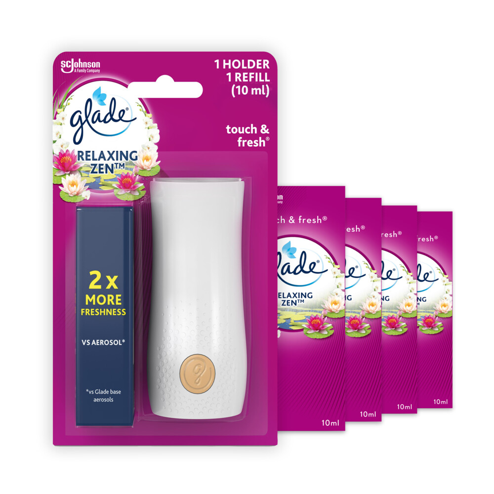 Glade Touch & Fresh Houder Relaxing Zen 4 x 10 ml