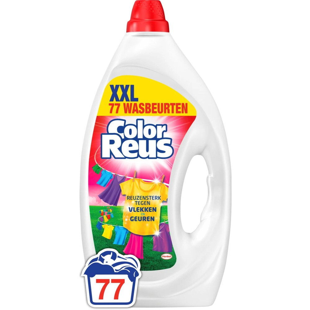 Witte Reus Wasmiddel Color Reus Gel 77 Wasbeurten 3,465 liter