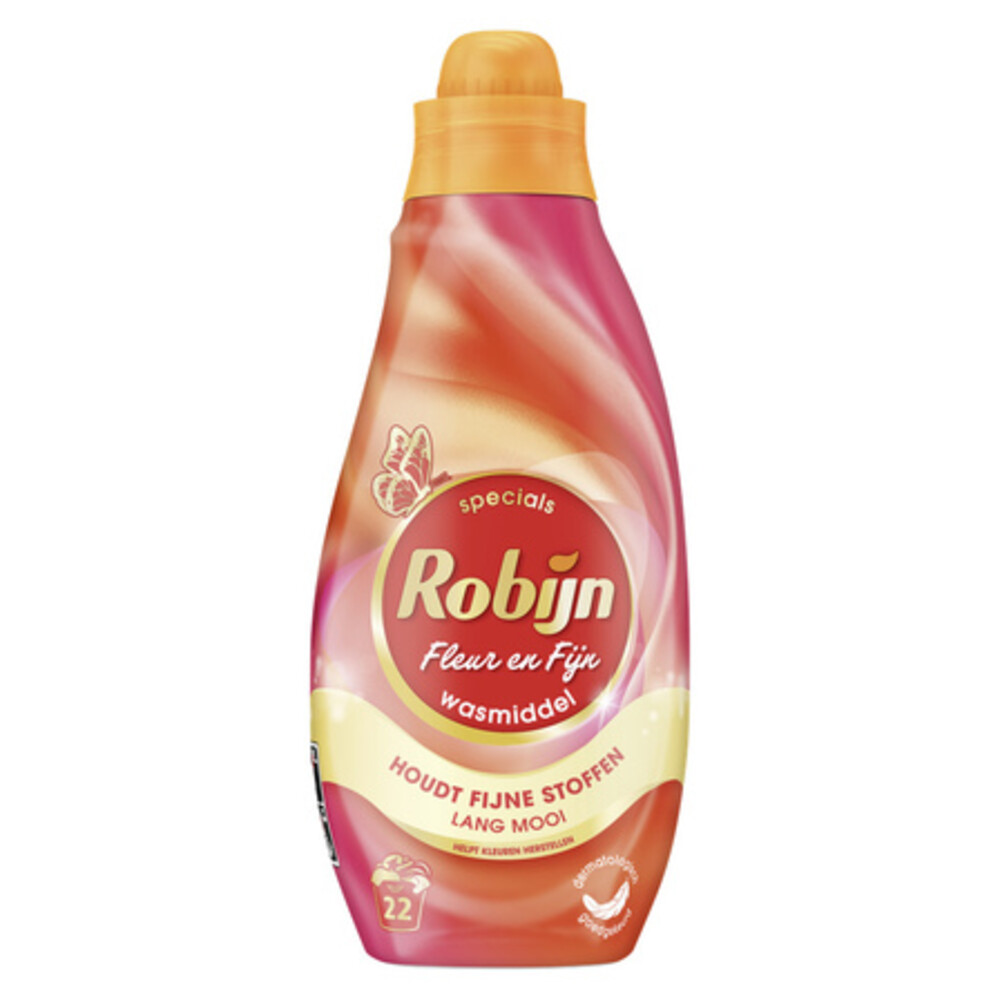 Robijn Klein & Krachtig Wasmiddel Fleur en Fijn 22 Wasbeurten 665 ml