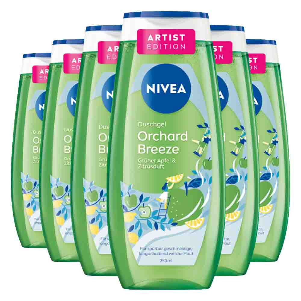 6x NIVEA Douchegel Orchard Breeze 250 ml