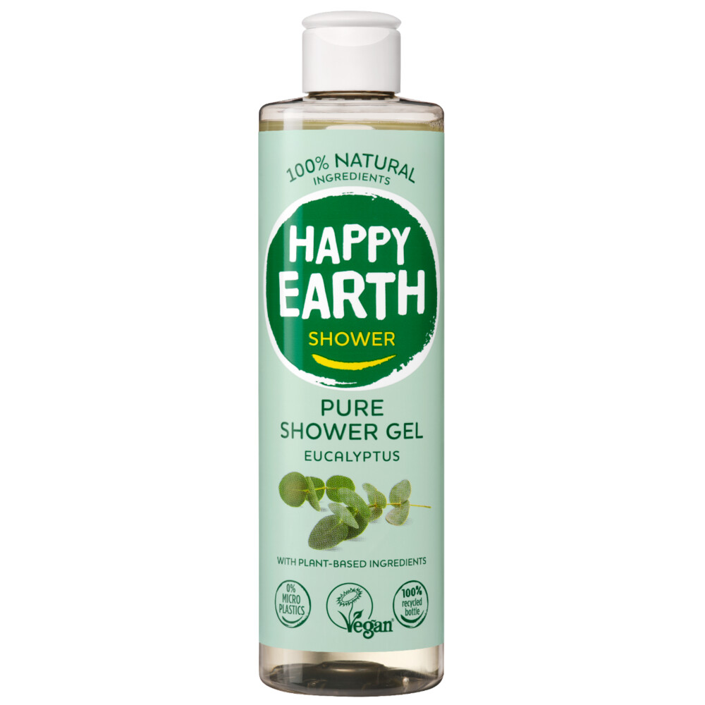 Happy Earth 100% Natuurlijke Douchegel Eucalyptus 300 ml