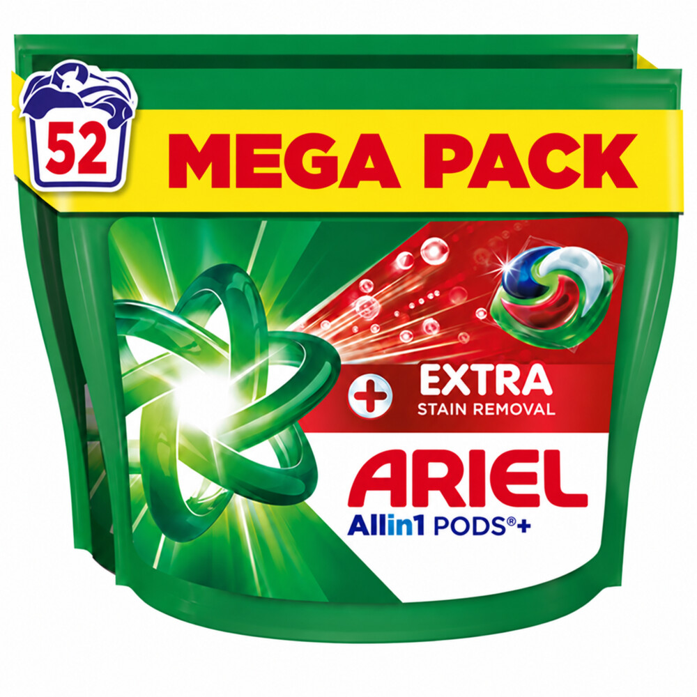 Ariel Wasmiddel Pods Platinum Extra Stain Removal 52 stuks