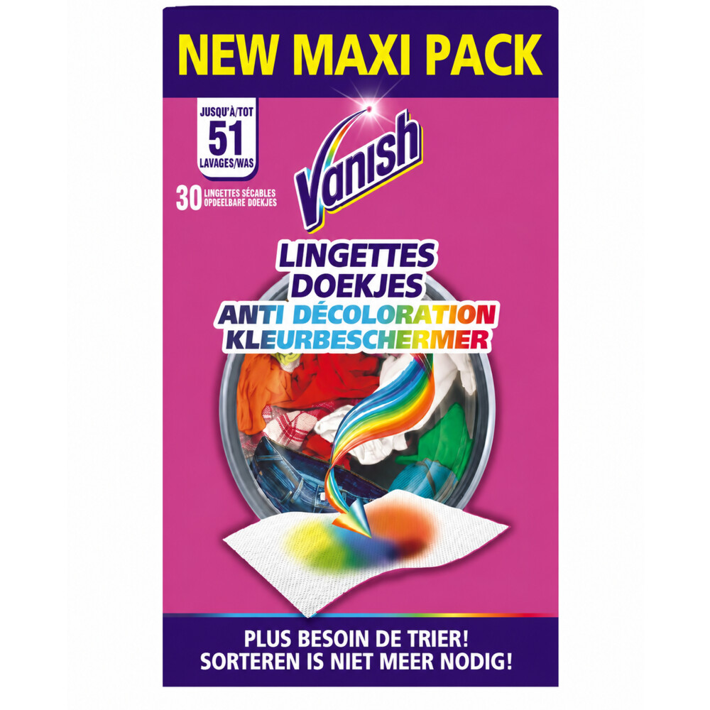 Vanish Colour Catching Sheets Anti Color Fade 51 stuks