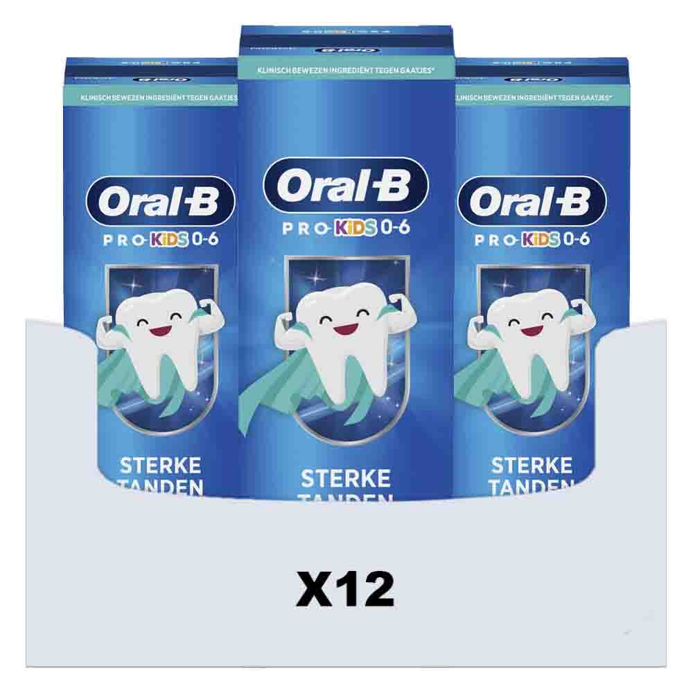 12x Oral-B Tandpasta Kids Pro Soft (0-6 jaar) 50 ml