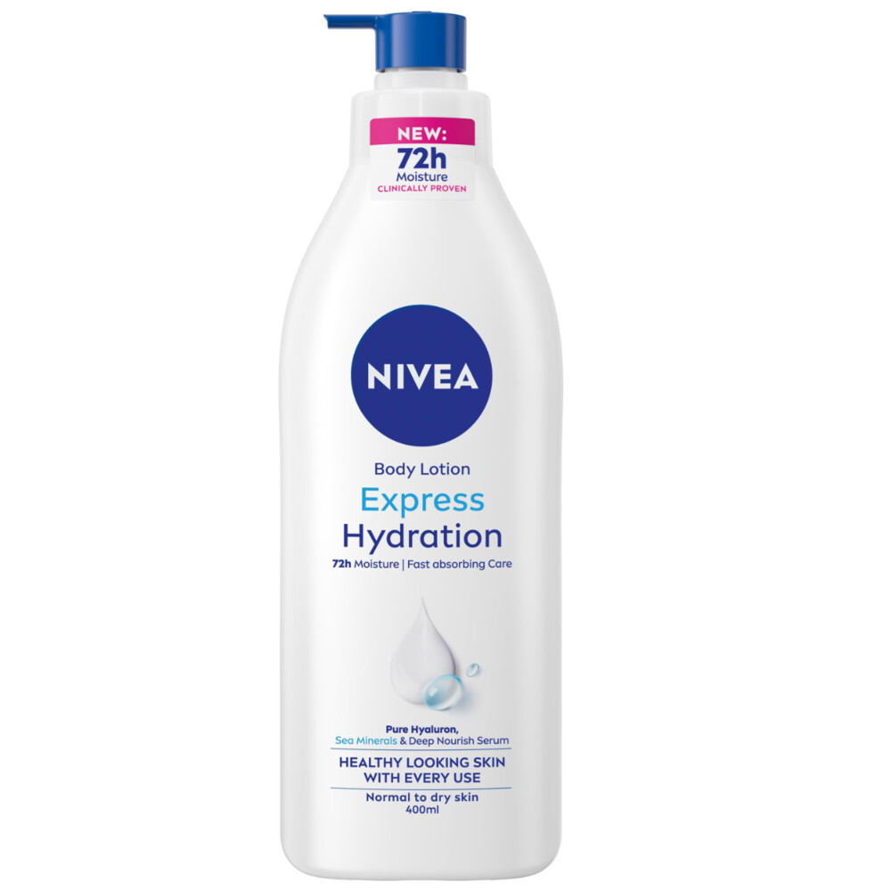 2+2 gratis: NIVEA Bodylotion Pump Express Hydration 400 ml