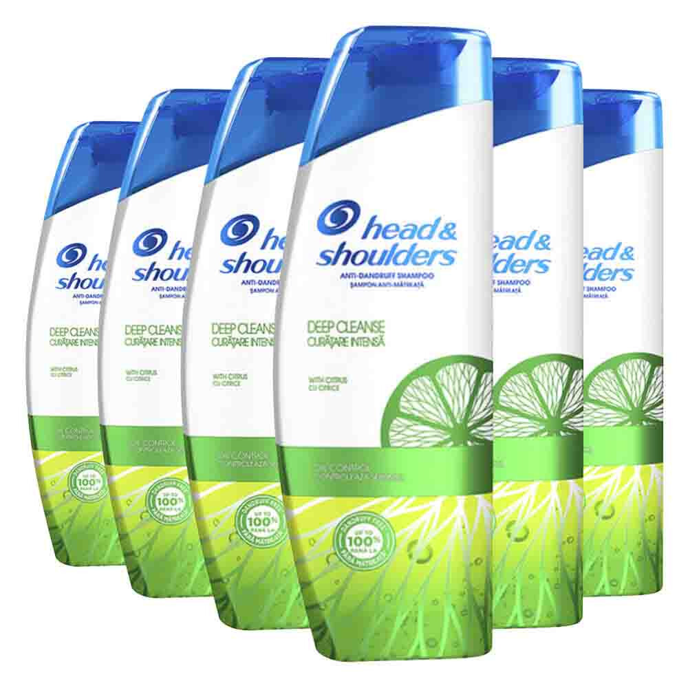 6x Head & Shoulders Shampoo Deep Cleanse 300 ml