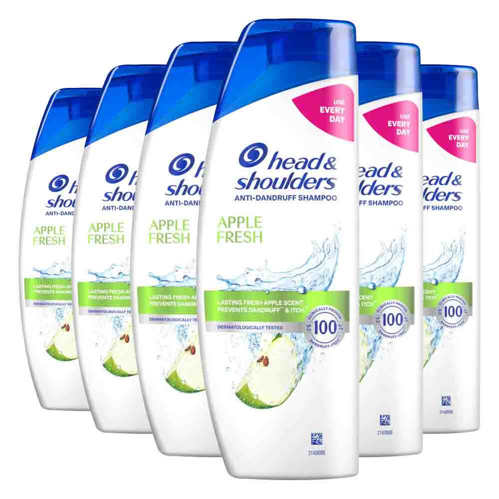 6x Head & Shoulders Shampoo Apple Fresh 330 ml