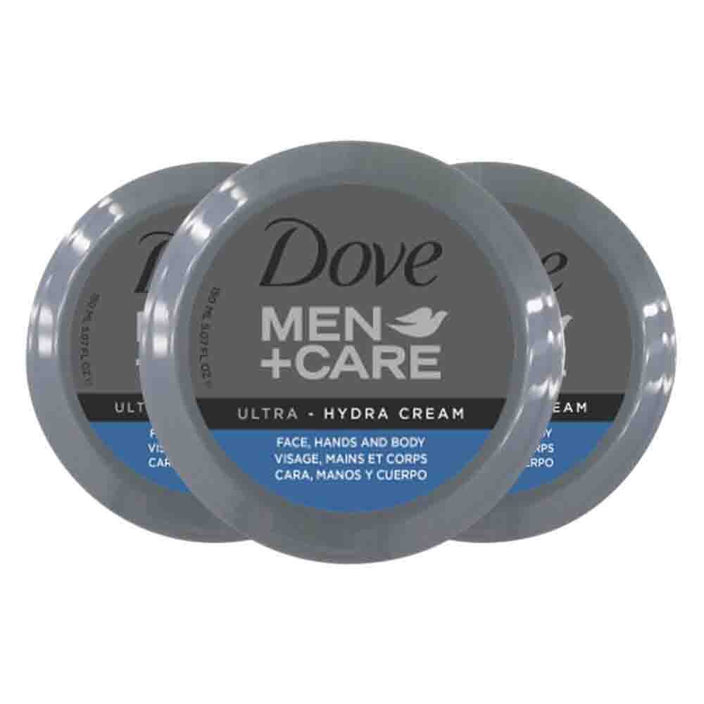 3x Dove Men+ Care Body Cream 3in1 Ultra Hydra 150 ml