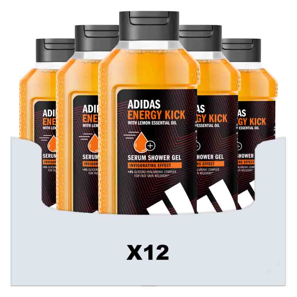 12x Adidas Shower Gel Active Skin & Mind Energy Kick M 400 ml