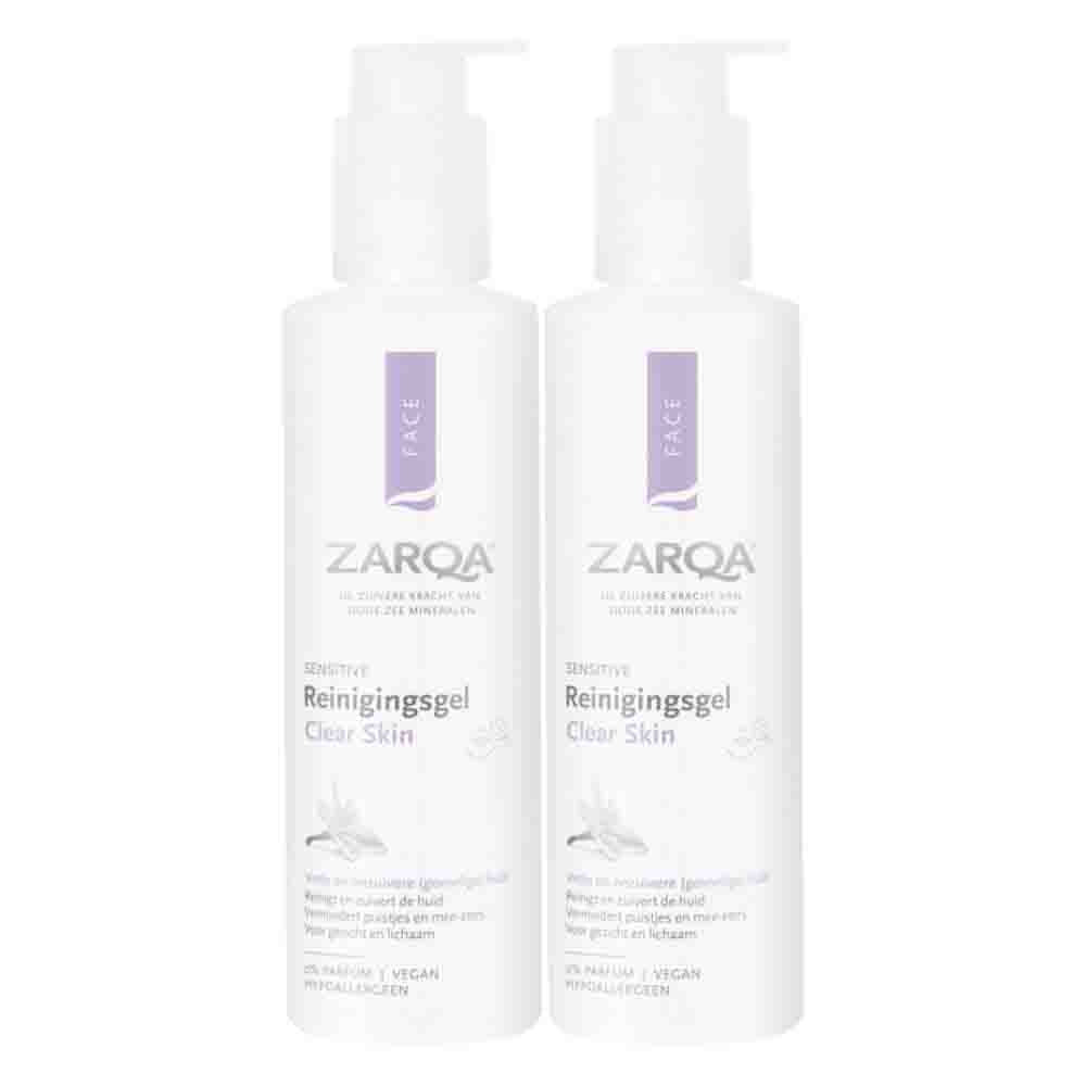 2x Zarqa Clear Skin Reinigingsgel 200 ml