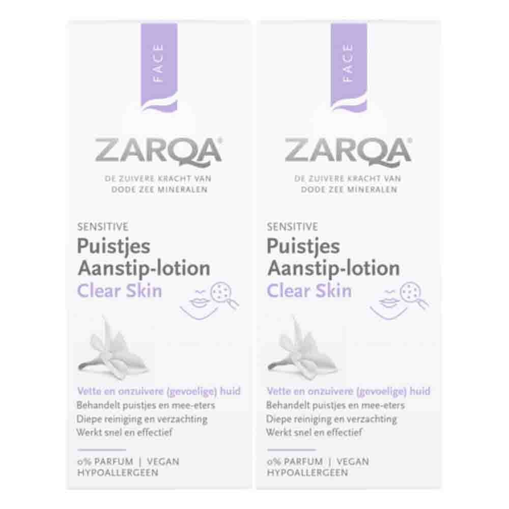 2x Zarqa Clear Skin Puistjes Aanstip-lotion 20 ml