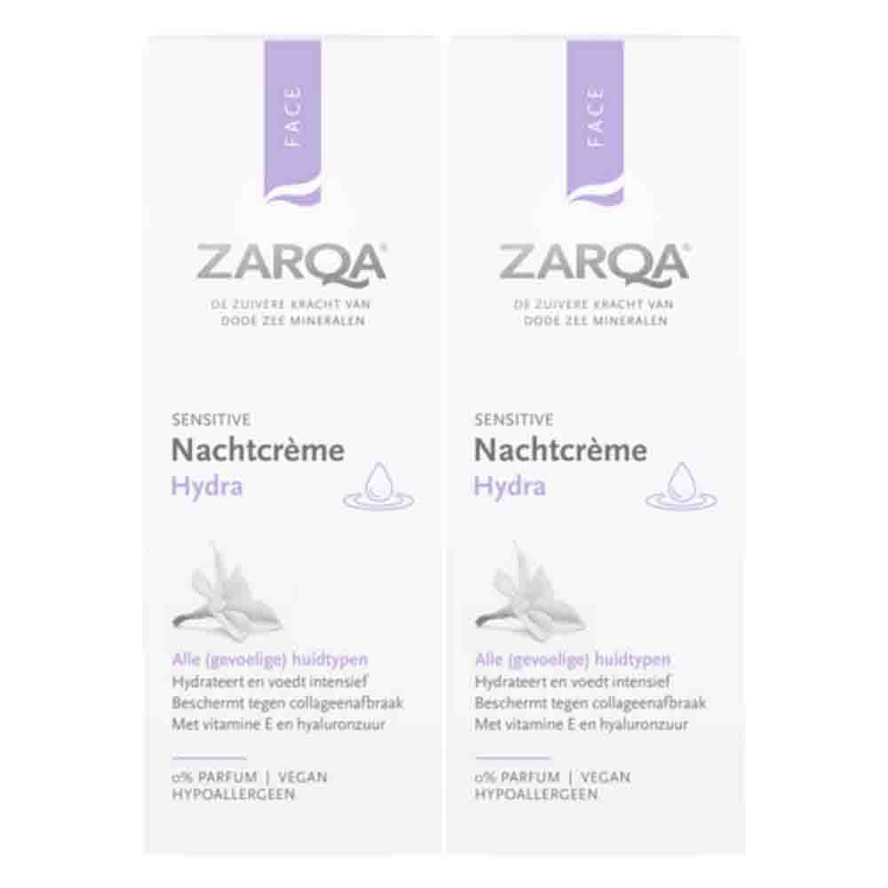 2x Zarqa Hydra Nachtcrème 50 ml
