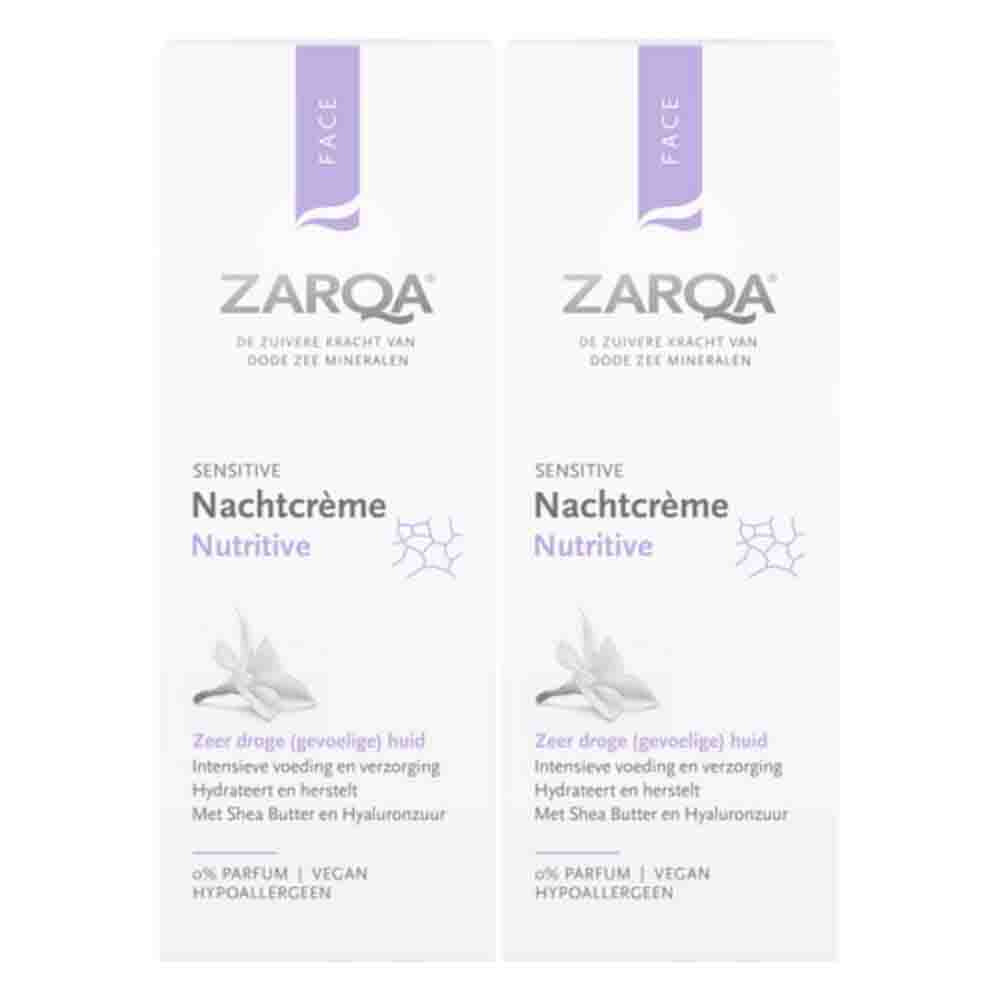 2x Zarqa Nutritive Nachtcrème 50 ml