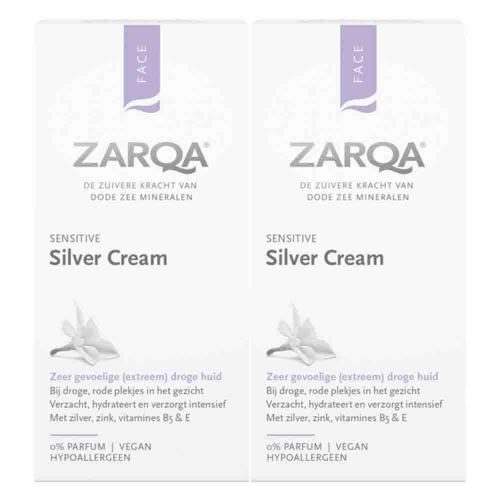 2x Zarqa Sensitive Silver Cream 30 ml