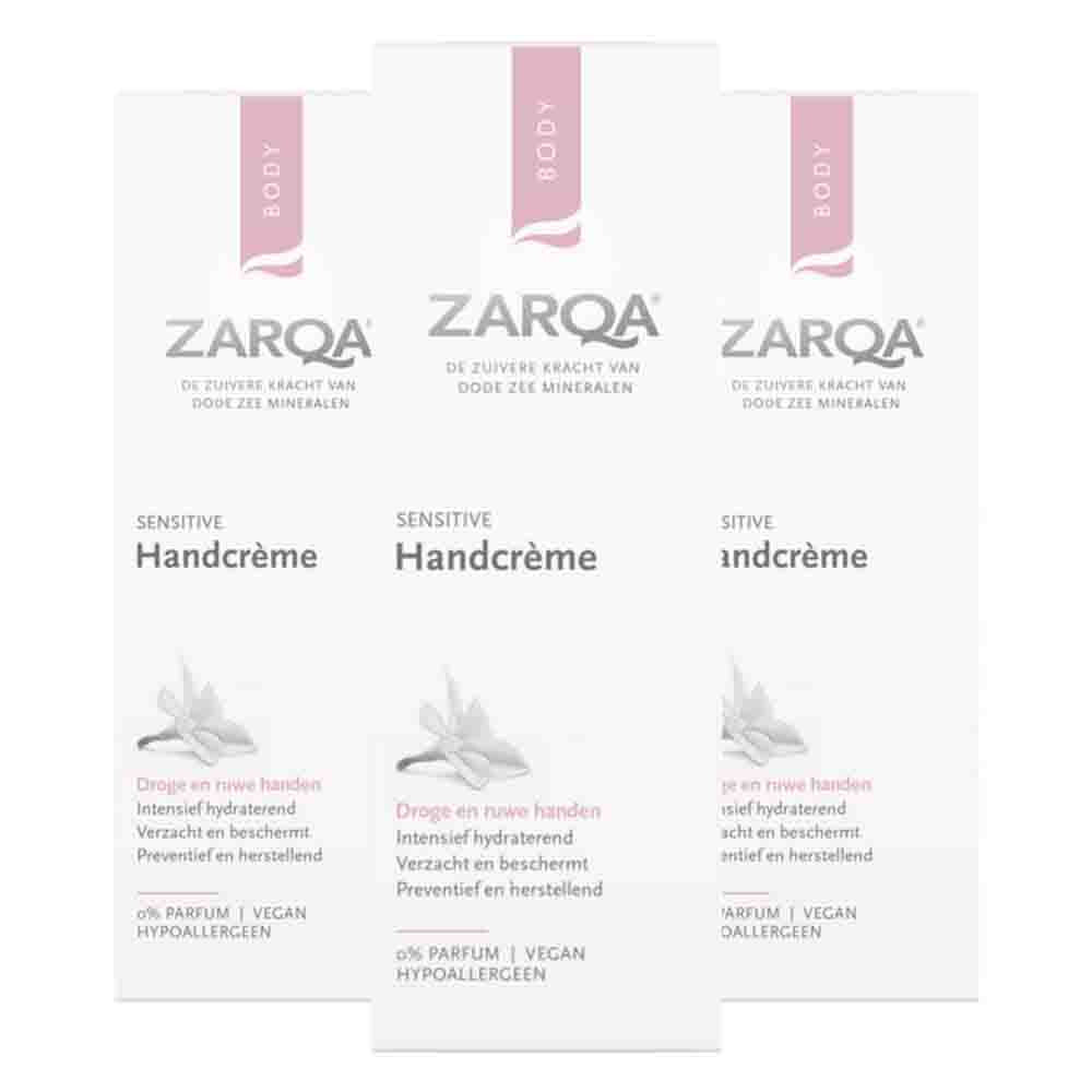 3x Zarqa Sensitive Handcrème 75 ml