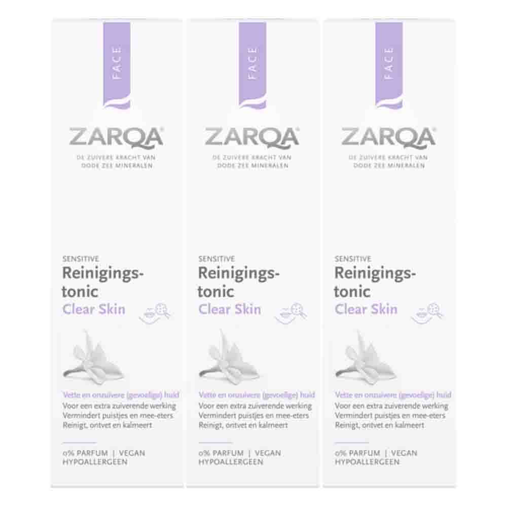 3x Zarqa Clear Skin Reinigingstonic 200 ml