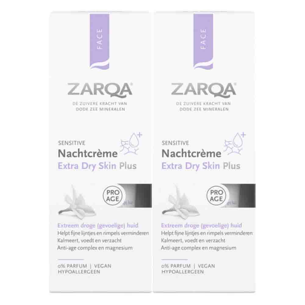 2x Zarqa Extra Dry Skin Nachtcrème 50 ml