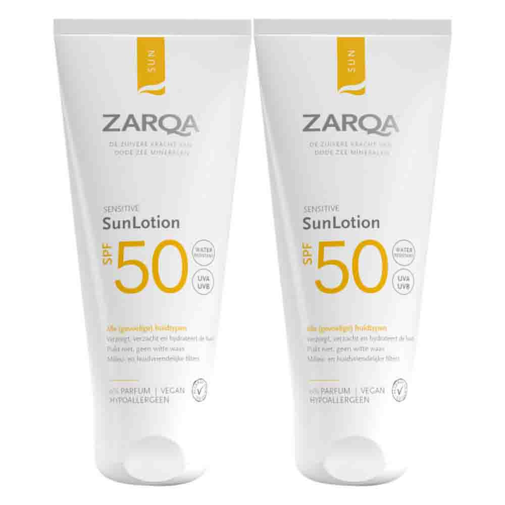 2x Zarqa Sun SunLotion SPF 50 200 ml