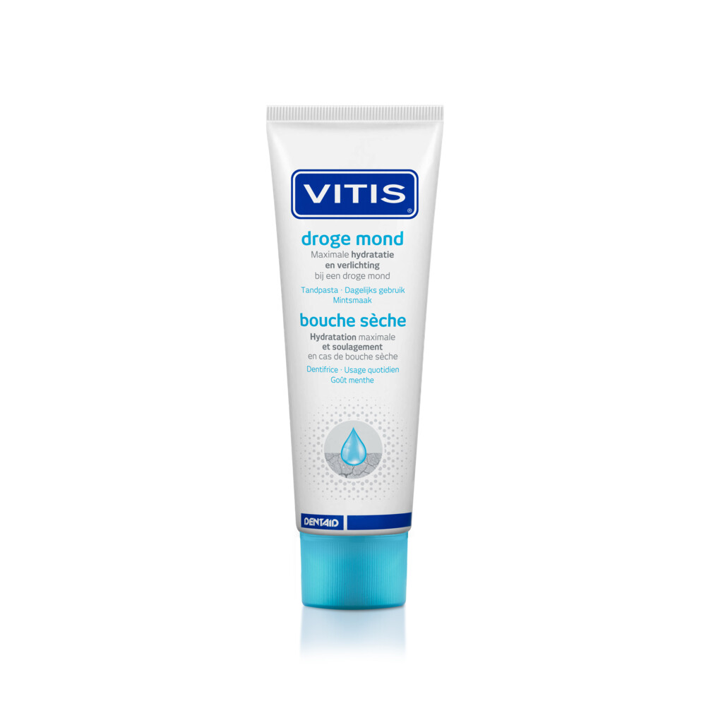 Vitis Tandpasta Droge Mond 75 ml