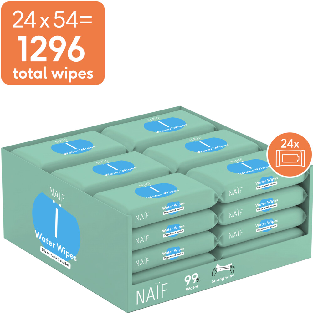 Naif Baby & Kids Billendoekjes 24x54 = 1296 stuks